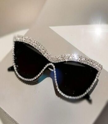 Rhinestone Sunglasses for Women – Sparkling Glamour Shades (UV Protected)