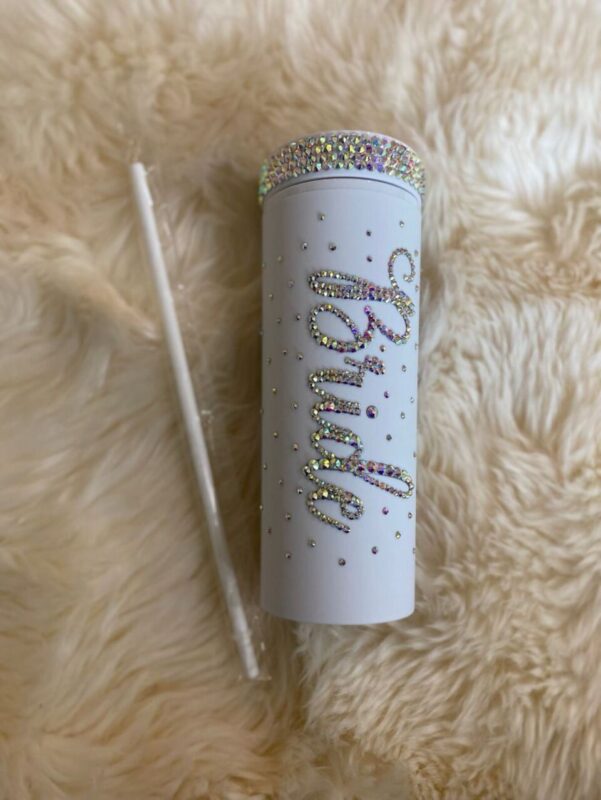 Custom Rhinestone Tumbler – Personalised Sparkle Cup with Name (Top Gift Pick)