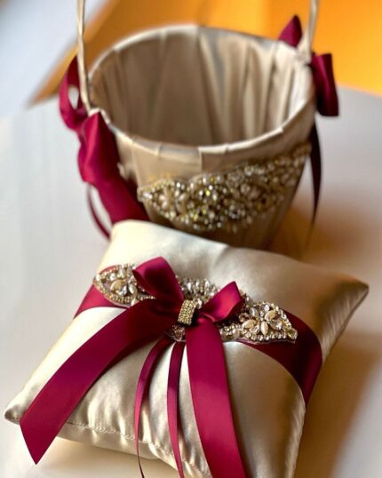 2 Piece Basket Pillow Set