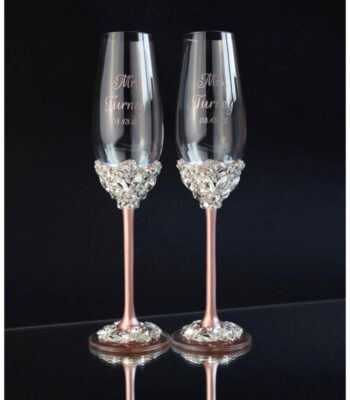 Champagne Glasses – Elegant Flutes for Weddings & Celebrations (Set of 2)