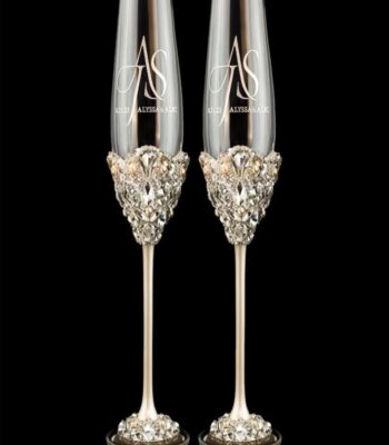 Rhinestone Wine Glasses & Flutes – Luxury Toast Set (Top Wedding Pick 2025)