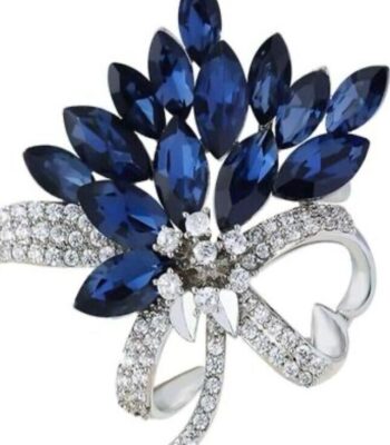 Wedbie Unisex Premium Diamond Brooches – Elegant Sparkle for Him & Her (2025)