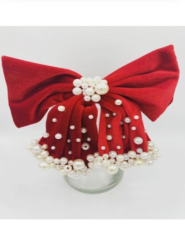 Add sparkle to any look with the Wedbie Premium Hair Bow. Perfect for weddings, parties, & formal events. A must-have luxury hair accessory.