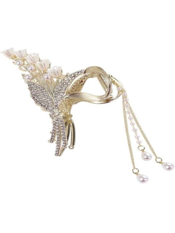 Discover Wedbie Butterfly Hair Clasp: luxury rhinestone clip that holds hair securely while adding fairy‑tale charm. Ideal for brides & events