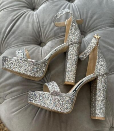 Crystal & Comfortable Party Heels