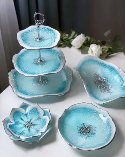 RoyalBloom Dessert Set